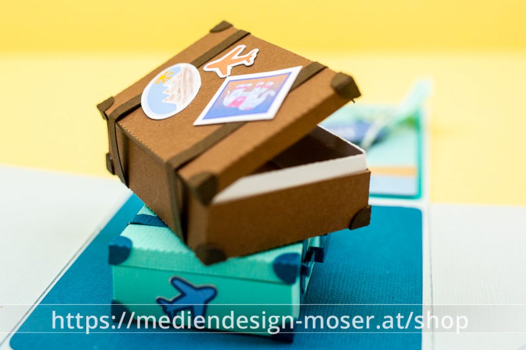 Explosionsbox Passend Für Ein Reisegeschenk Mit Koffern Mediendesign Moser Shop 1492